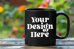 Coffee Mug Mockup Placed On A Garden Product Image 1