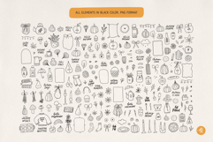 Autumn Charme Hand Drawn Doodle Set Product Image 11