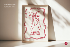 Christmas SVG Cut Files, Merry Christmas Clipart Png Product Image 12