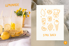 Lemon Summer Hand Drawn Collection, Citrus SVG Cut Files Product Image 17