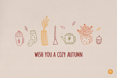 Autumn Charme Hand Drawn Doodle Set Product Image 20