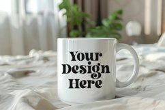 Coffee Mug Mockup Placed On A Bedroom Product Image 1