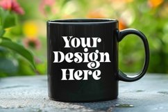 Coffee Mug Mockup Placed On A Garden Product Image 1