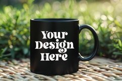 Coffee Mug Mockup Placed On A Garden Product Image 1