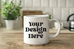 Coffee Mug Mockup Placed On A Bed Kitchen Product Image 1