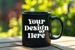 Coffee Mug Mockup Placed On A Garden Product Image 1