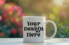 Coffee Mug Mockup Placed On A Garden Product Image 1