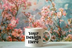 Coffee Mug Mockup Placed On A Garden Product Image 1