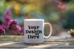 Coffee Mug Mockup Placed On A Garden Product Image 1