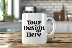 Coffee Mug Mockup Placed On A Bed Kitchen Product Image 1
