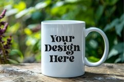 Coffee Mug Mockup Placed On A Garden Product Image 1