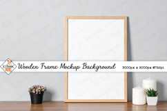 Wooden Frame Mockup Background jpg Product Image 1