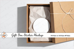 Gift Box Sticker Mockup Photo JPG | Background Product Image 1