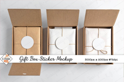 Gift Box Sticker Mockup Photo JPG | Background Product Image 1