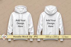 Hoodies front and back mock up jpg Product Image 1