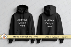 Hoodies front and back mock up jpg Product Image 1
