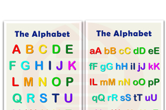 Printable alphabet letters wall art Kid room Classroom Product Image 3