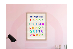 Printable alphabet letters wall art Kid room Classroom Product Image 6