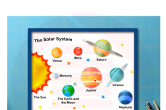 Printable Solar System wall art Nursery Classroom decor Product Image 4