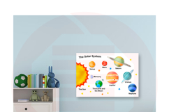Printable Solar System wall art Nursery Classroom decor Product Image 3