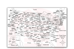 Laser cut America USA map SVG files vector template download Product Image 2