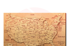 Laser cut America USA map SVG files vector template download Product Image 5