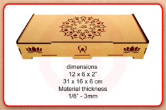 Laser cut Incense box SVG template digital download Product Image 2