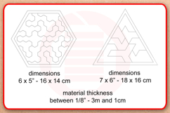 Laser cut SVG Geometric puzzles Montessori school template Product Image 2