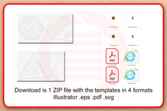 Laser cut SVG Geometric puzzles Montessori school template Product Image 6