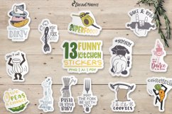 Funny Stickers| Food Stickers | Planner Printable Stickers Product Image 1
