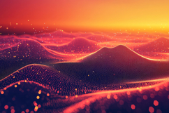 Dynamic Waves of Light Background Wallpaper Product Image 1