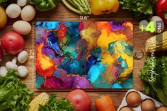 Alcohol Ink Cutting Board Design - 04 Variations Product Image 1