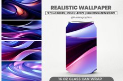 Realistic Wallpaper Glass Can Wrap,16 Oz Tumbler Sublimation Product Image 1