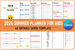 2024 Summer Planner For Kids For Canva Product Image 1