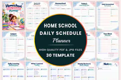 Homeschool Daily Schedule Planner Kdp interiors Product Image 1