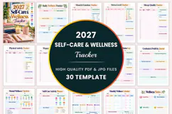 2027 Self-Care & Wellness Tracker Product Image 1