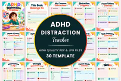 ADHD Distraction Tracker Kdp interiors Product Image 1