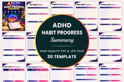 ADHD Habit Progress Summary Kdp interiors Product Image 1