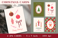 Christmas Cards. Happy Holidays Printable Card Designs Product Image 1