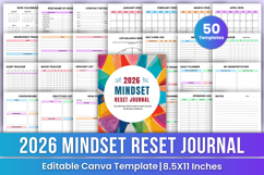 2026 Mindset Reset Journal Canva Templates Product Image 1