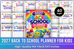 2027 Back to School Planner for Kids | Student Success Product Image 1