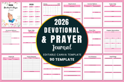 2026 Devotional &amp; Prayer Journal Canva templates Product Image 1