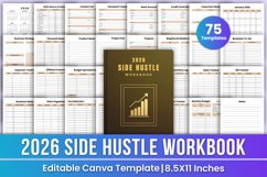 2026 Side Hustle Workbook Canva Template Product Image 1