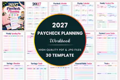 2027 Paycheck Planning Workbook Kdp interiors Product Image 1