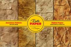 Rustic Paper Seamless Pattern and Digital Paper Design Product Image 1