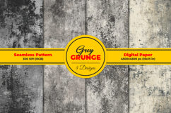 Grey Grunge Texture Seamless Pattern and Digital paper Product Image 1