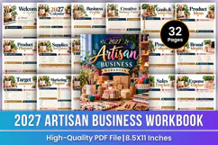 2027 Artisan Business Workbook | Handmade Business Planner Product Image 1