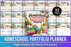 Homeschool Portfolio Planner | Learning Records, Progress Product Image 1