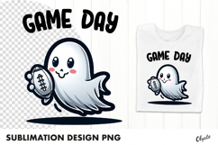 Sports Ghost Sublimation. Halloween Sublimation PNG Product Image 1
