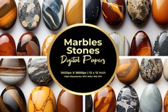 Marbles Stones Digital Paper Product Image 1